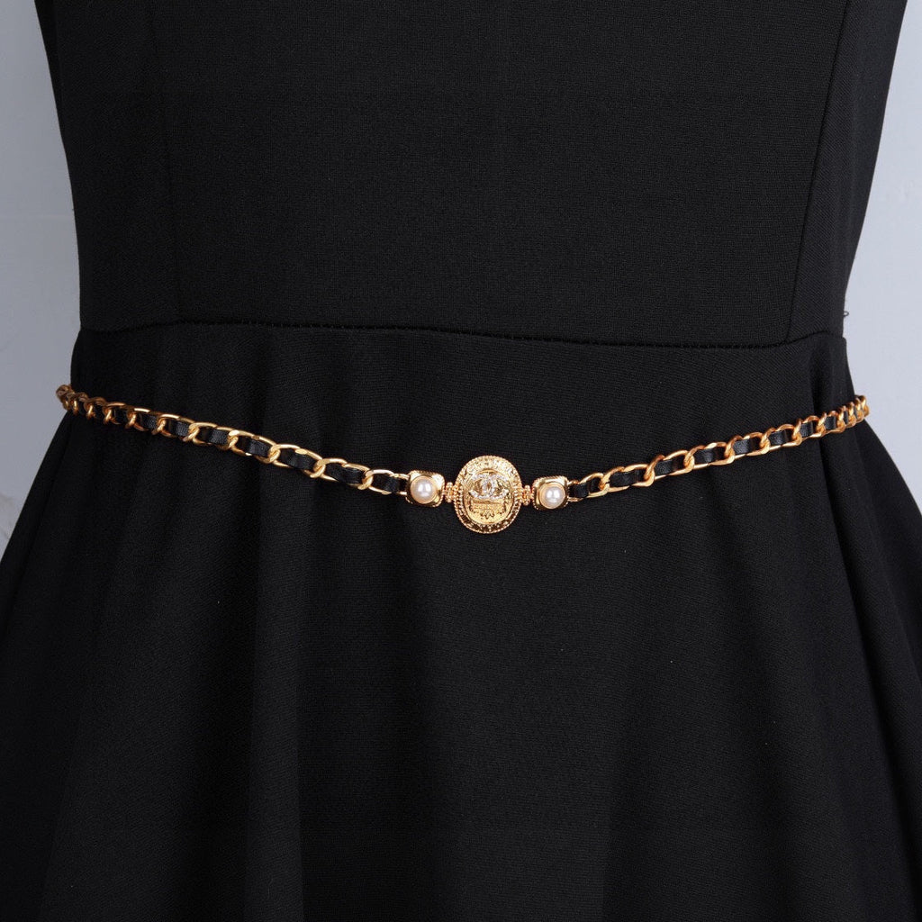 CHANEL 25S GOLD CHAIN BELT 610439